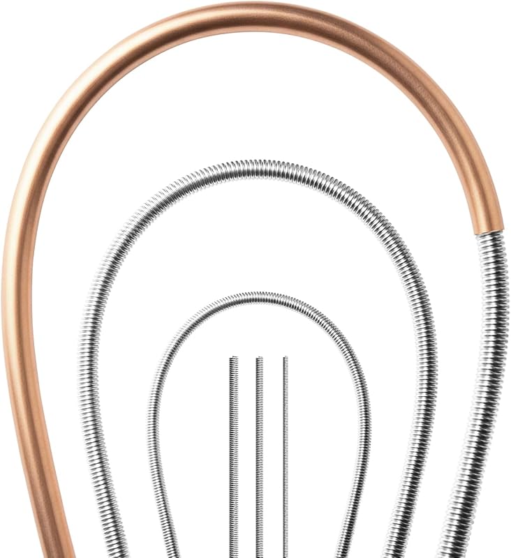 3-in-1 Copper Tube Bender with 43-Inch Spring, Manual Kink-Free Pipe B