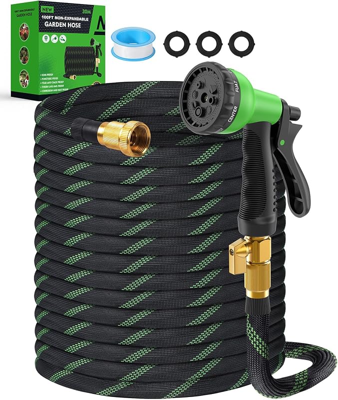 100ft Non-Expandable Garden Hose
