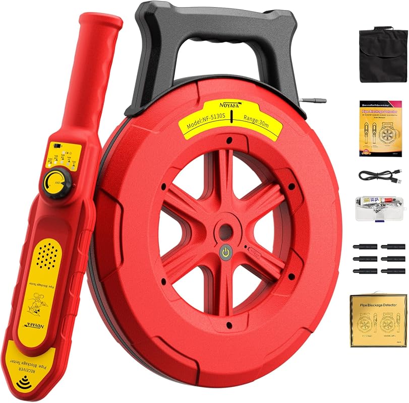 Pipe Locator Underground Pipe Blockage Detector Plumbing Diagnostic To