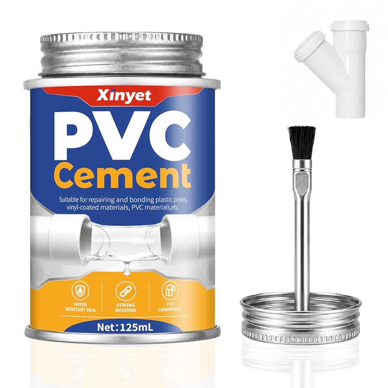 125ml Fast-Drying Waterproof and Leak Proof PVC Pipe Glue in a Conveni