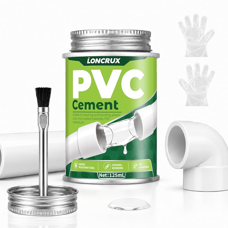 Leak Proof 125ml Can of Fast Acting PVC Cement and Pipe Glue for Relia