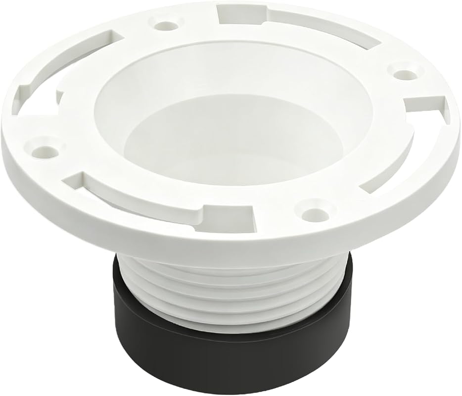 Heavy Duty 4 Inch PVC Toilet Flange Designed for Secure Connection wit